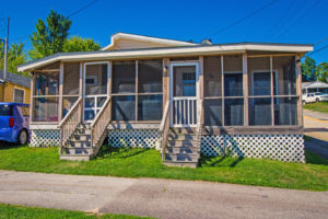 The exterior of Cottage #C-9. Cottage #C-9 is on the right side of the duplex cottage seen here.